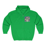 A.R.F. Project Stack Graffiti Style with Blocks Unisex Heavy Blend™ Full Zip Hooded Sweatshirt