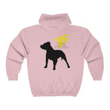 Two Dog Tough™ Classic Pitbull Silhouette Zip Hoodie