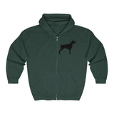 Doberman Pinscher Silhouette Zip-Hoodie