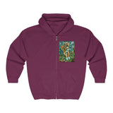 Two Dog Tough™ Smiling Pitbull Full Zip Hooded Sweatshirt