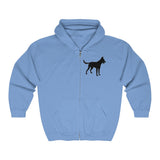 Malinois Silhouette Zip-Hoodie