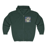 A.R.F. Project Stack Graffiti Style with Blocks Unisex Heavy Blend™ Full Zip Hooded Sweatshirt