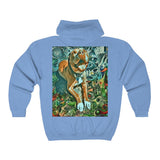 Two Dog Tough™ Smiling Pitbull Full Zip Hooded Sweatshirt