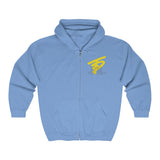 Two Dog Tough™ Classic Pitbull Silhouette Zip Hoodie