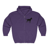Malinois Silhouette Zip-Hoodie