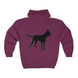 Malinois Silhouette Zip-Hoodie