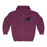 Malinois Silhouette Zip-Hoodie