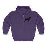 Doberman Pinscher Silhouette Zip-Hoodie