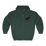 Malinois Silhouette Zip-Hoodie