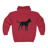Malinois Silhouette Zip-Hoodie