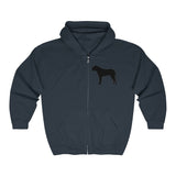 BULLMASTIFF CLASSIC DOG BREED SILHOUETTE ZIP-UP HOODIE