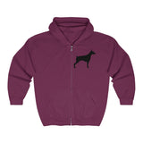 Doberman Pinscher Silhouette Zip-Hoodie