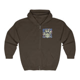 A.R.F. Project Stack Graffiti Style with Blocks Unisex Heavy Blend™ Full Zip Hooded Sweatshirt