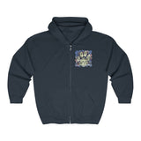 A.R.F. Project Stack Graffiti Style with Blocks Unisex Heavy Blend™ Full Zip Hooded Sweatshirt