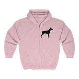 Doberman Pinscher Silhouette Zip-Hoodie