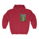 Two Dog Tough™ Smiling Pitbull Full Zip Hooded Sweatshirt