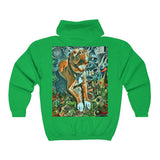 Two Dog Tough™ Smiling Pitbull Full Zip Hooded Sweatshirt