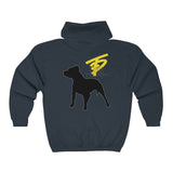 Two Dog Tough™ Classic Pitbull Silhouette Zip Hoodie
