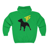 Two Dog Tough™ Classic Pitbull Silhouette Zip Hoodie