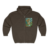 Two Dog Tough™ Smiling Pitbull Full Zip Hooded Sweatshirt