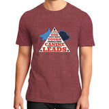 District T-Shirt (on man) Heather red TWO DOG TOUGH LLC