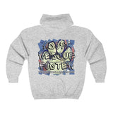 A.R.F. Project Stack Graffiti Style with Blocks Unisex Heavy Blend™ Full Zip Hooded Sweatshirt