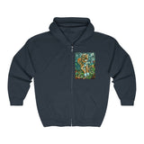 Two Dog Tough™ Smiling Pitbull Full Zip Hooded Sweatshirt