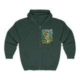 Two Dog Tough™ Smiling Pitbull Full Zip Hooded Sweatshirt