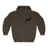Doberman Pinscher Silhouette Zip-Hoodie
