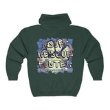 A.R.F. Project Stack Graffiti Style with Blocks Unisex Heavy Blend™ Full Zip Hooded Sweatshirt