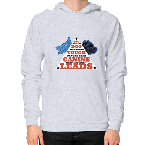 Hoodie (on man) Heather grey TWO DOG TOUGH LLC